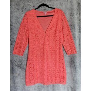 Lilly Pulitzer Coral Lace Mini Dress